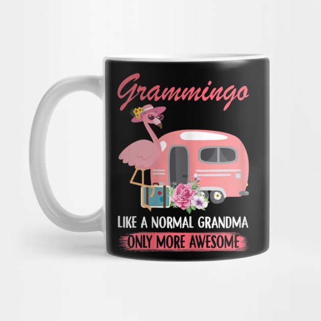 Womens Grammingo Like A Normal Grandma Only More Awesome Cute by KIMIKA